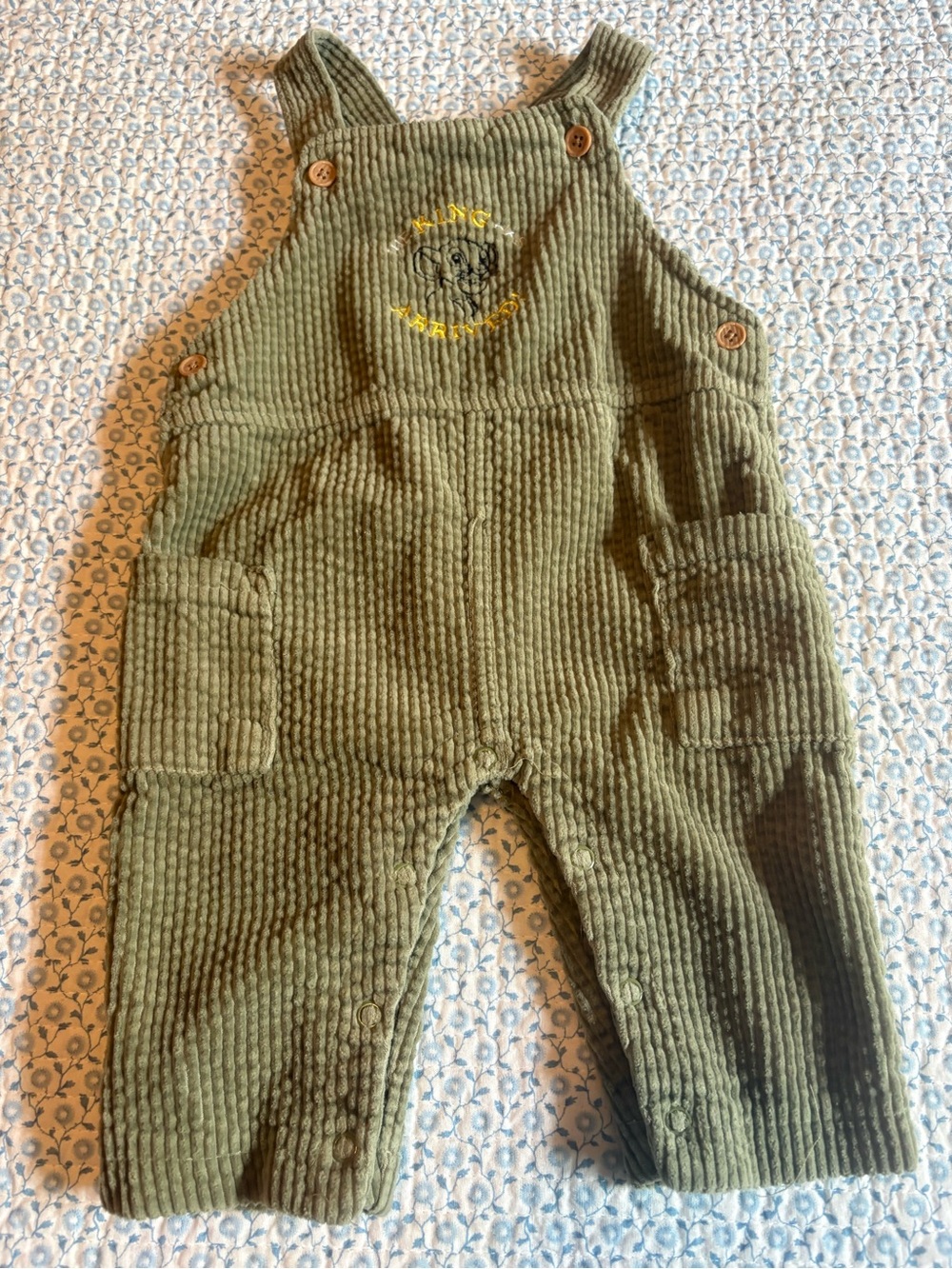 Disney Baby The King has Arrived Overalls